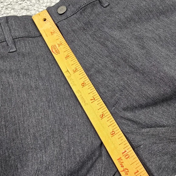 Mizzen Main Pants Mens 32x33 Gray Slim Straight Performance Stretch Office - Picture 9 of 12